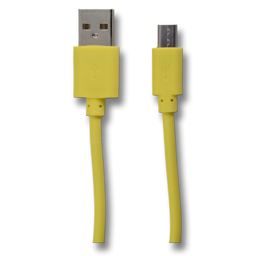 Zeige Details für USB Datenkabel - gelb - 100cm Bild von USB Datenkabel - gelb - 100cm