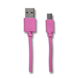 Zeige Details für USB Datenkabel - pink - 100cm Bild von USB Datenkabel - pink - 100cm