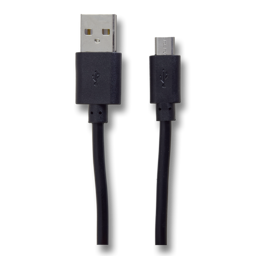 Zeige Details für USB Datenkabel - schwarz - 100cm Bild von USB Datenkabel - schwarz - 100cm