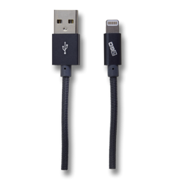 Show details for USB Datenkabel - MFI zertifiziert - anthrazit - 100cm Picture of USB Datenkabel - MFI zertifiziert - anthrazit - 100cm