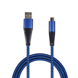 Show details for USB Datenkabel  - Micro-USB - Nylon-Ummantelung - Metallstecker - Blau Picture of USB Datenkabel  - Micro-USB - Nylon-Ummantelung - Metallstecker - Blau