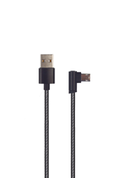 Zeige Details für USB Datenkabel "Deluxe" - schwarz - 100cm Bild von USB Datenkabel "Deluxe" - schwarz - 100cm