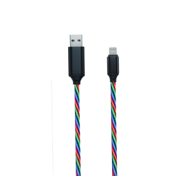 Show details for USB Datenkabel "Tricolor" - mit LED-Beleuchtung - 100cm Picture of USB Datenkabel "Tricolor" - mit LED-Beleuchtung - 100cm