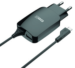 Bild von USB-Netz-Ladegerät 110V-240V - schwarz