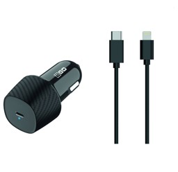 Zeige Details für Kfz-Ladeset 100V-240V (2-teilig) - Power Delivery - schwarz Bild von Kfz-Ladeset 100V-240V (2-teilig) - Power Delivery - schwarz