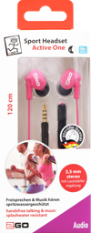 Show details for In-Ear Sport-Headset "Active 1", pink Picture of In-Ear Sport-Headset "Active 1", pink
