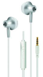 Show details for In-Ear Stereo-Headset weiß silber  Picture of In-Ear Stereo-Headset weiß silber