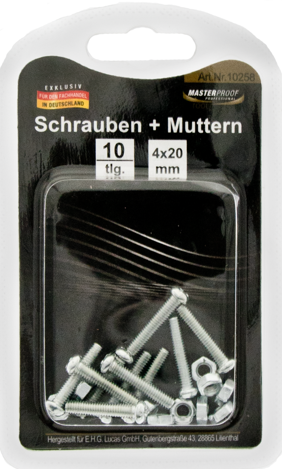 Picture of Schrauben und Muttern 4 x 20mm