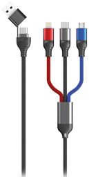 Bild von All in One USB / Type C Ladekabel - colormix - 120cm