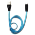 Picture of USB Datenkabel - Apple 8-Pin - schwarz mit blauer LED-Beleuchtung