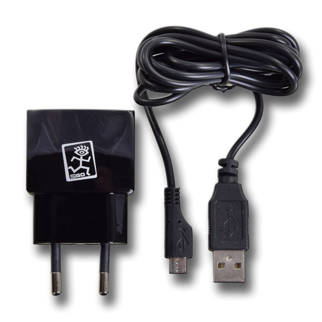 Picture of Netz-LadeSet 100V-240V 1A für Micro-USB (2-teilig), schwarz