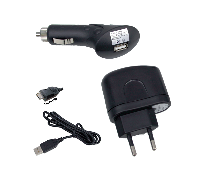 Picture of 3 in 1 Micro-USB Ladeset - schwarz