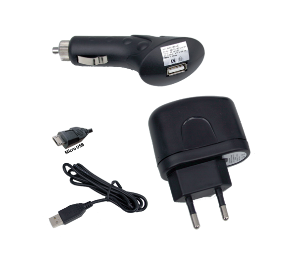 Picture of 3 in 1 Micro-USB Ladeset - schwarz