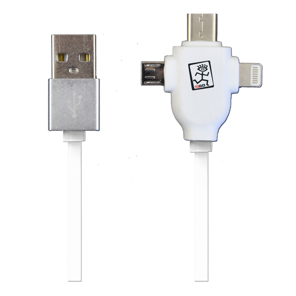 Picture of 3in1 USB Datenkabel - Mirco USB & Apple 8pin & USB Type C