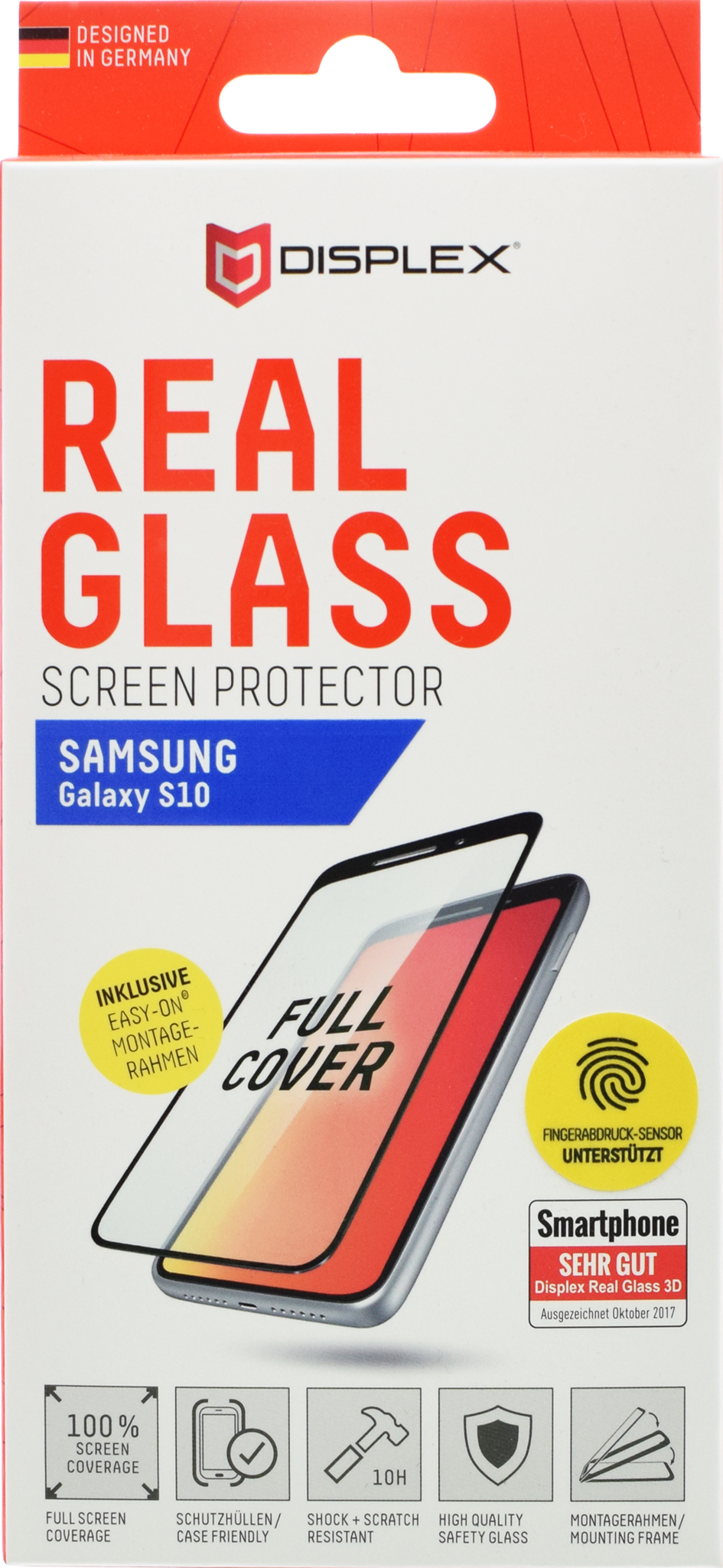 Bild von DISPLEX Real Glass 3D für Samsung Galaxy S10 FPS black
