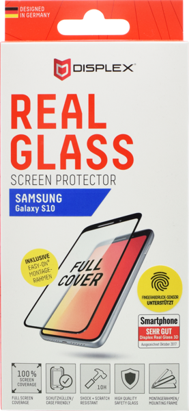 Picture of DISPLEX Real Glass 3D für Samsung Galaxy S10 FPS black