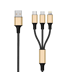 Picture of 3in1 USB Ladekabel gold- Mirco USB & Apple 8pin & USB Type C