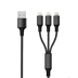 Picture of 3 in 1 USB Ladekabel - schwarz - 150cm 