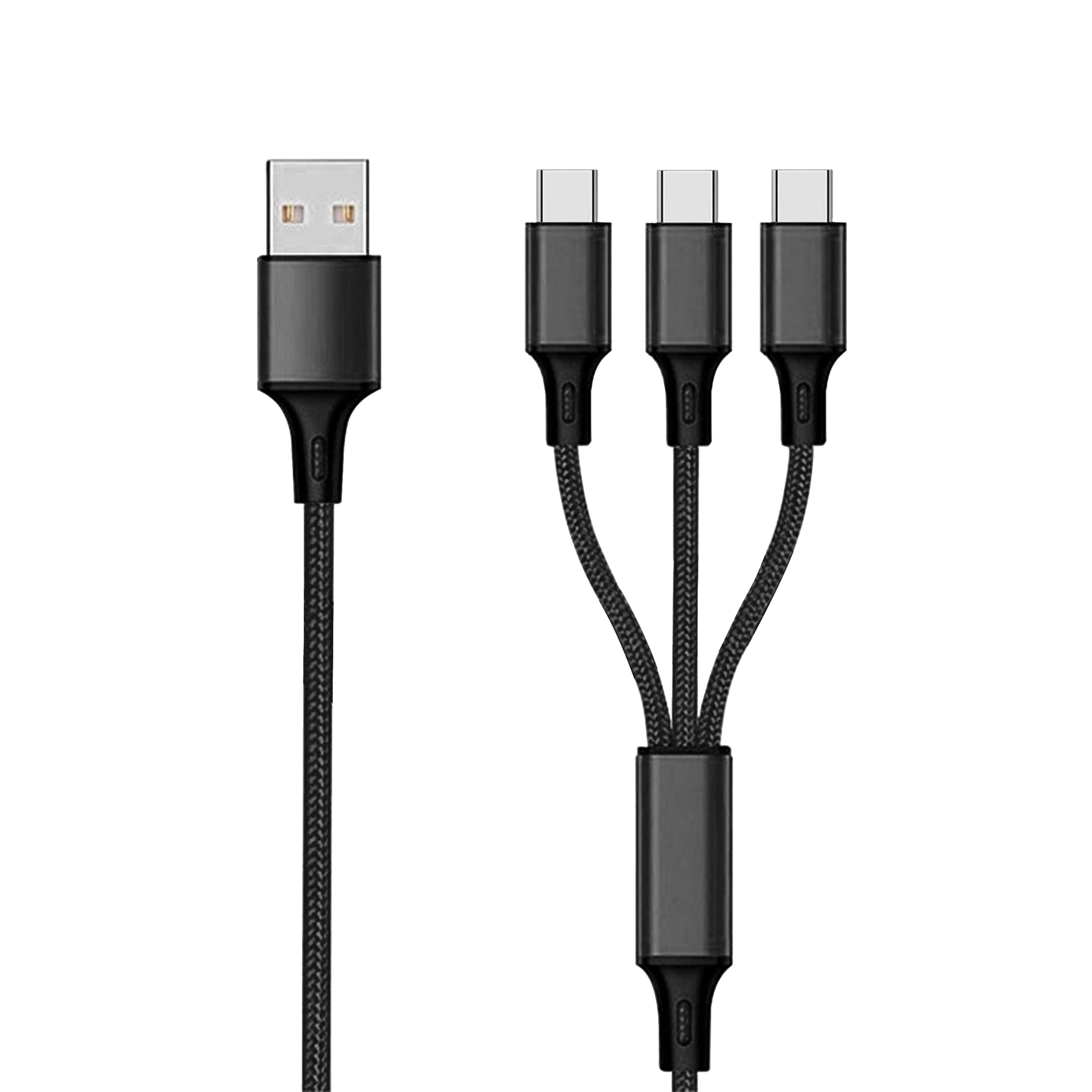 Picture of 3 in 1 USB Ladekabel - schwarz - 150cm