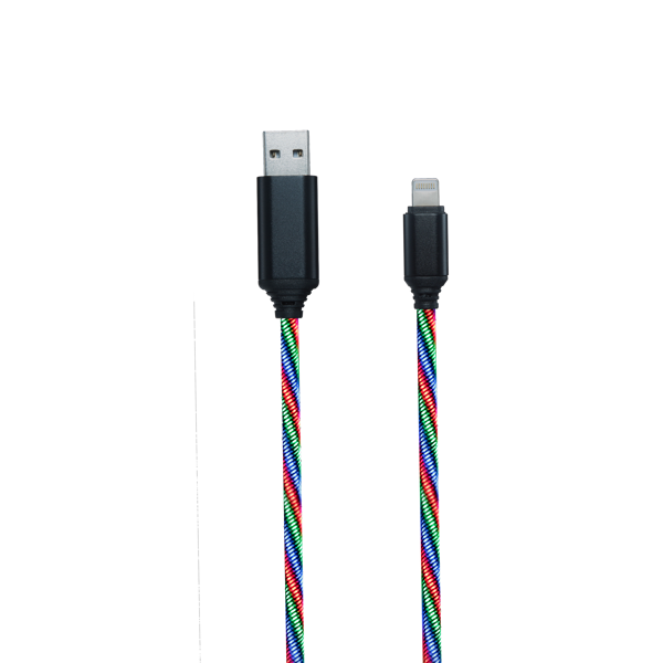 Picture of USB Datenkabel "Tricolor" - mit LED-Beleuchtung - 100cm