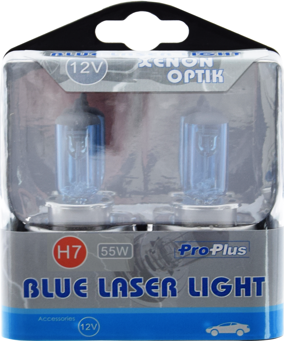 Bild von Blue Laser Light 12V 55W H7 2 Stück 