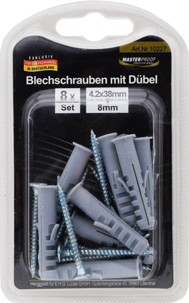 Picture of Blechschrauben 4 x 38mm mit Dübel 8mm