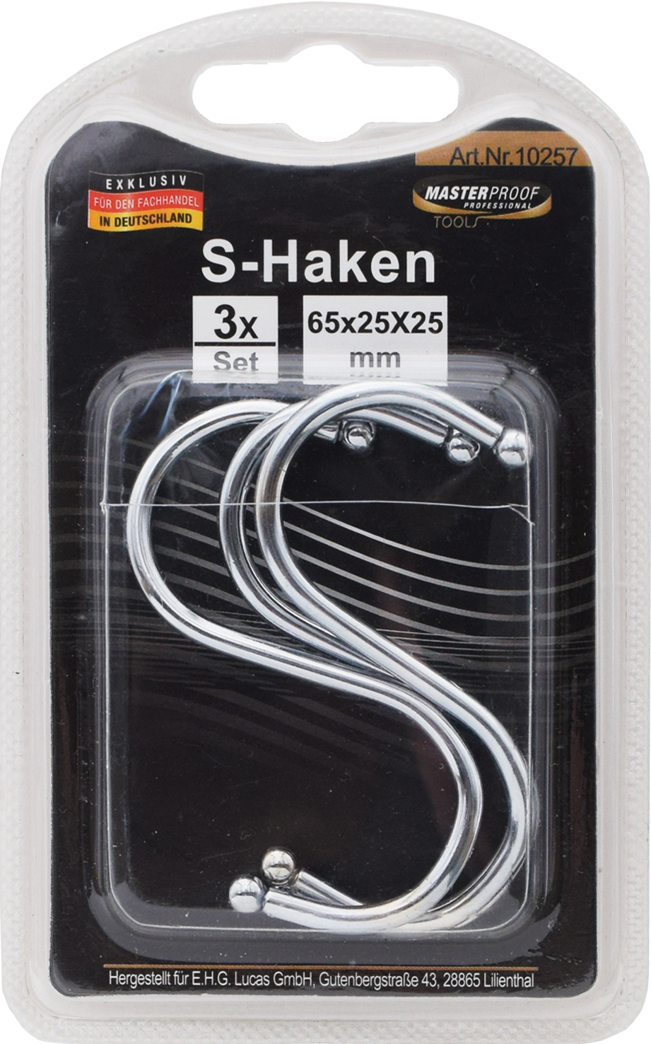 Picture of S-Haken 65 x 25 x 25mm