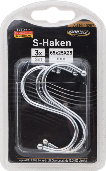 Picture of S-Haken 65 x 25 x 25mm