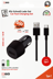 Picture of QC 3.0 Car-Charger 12V/24V - 1x USB - Kabel Type-C <-> USB