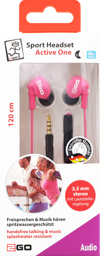 Bild von In-Ear Sport-Headset "Active 1", pink