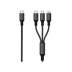 Bild von 3 in 1 USB Type C Ladekabel - schwarz - 150cm