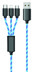 Bild von 3 in1 LED Kabel blau