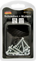 Picture of Schrauben und Muttern 4 x 20mm