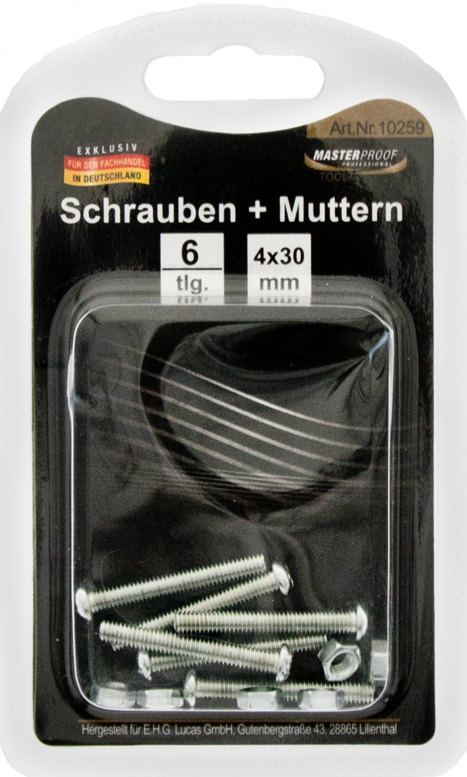 Picture of Schrauben und Muttern 4 x 30mm