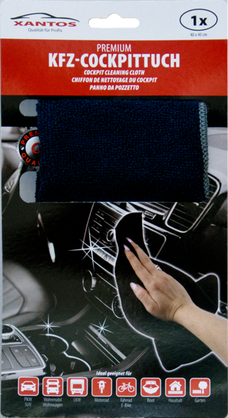 Bild von Cockpit-Reinigungstuch blau