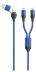 Bild von Duo USB / Type C Ladekabel Lightning - blau - 120cm