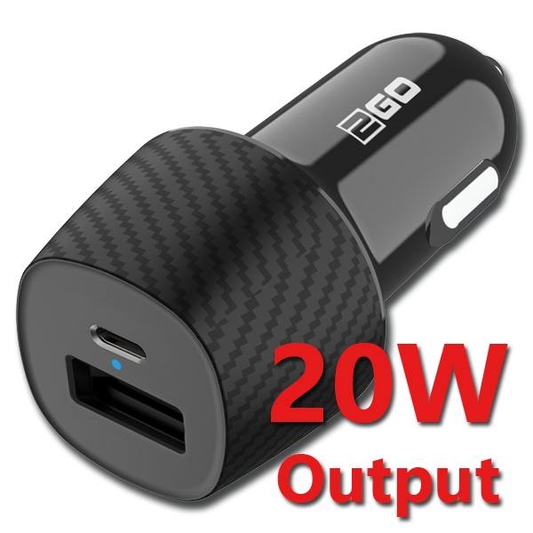 Bild von Kfz-Ladegerät 12 V / 24 V - schwarz