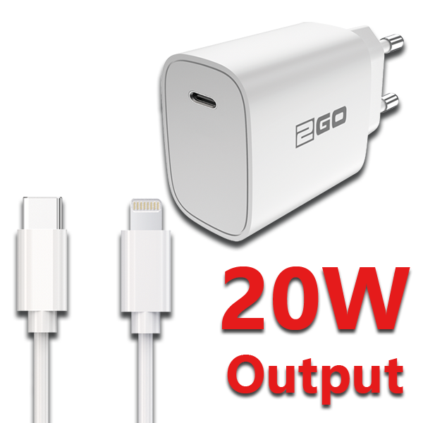 Bild von Netz-Ladeset 100 V - 240 V (2-teilig) - weiß