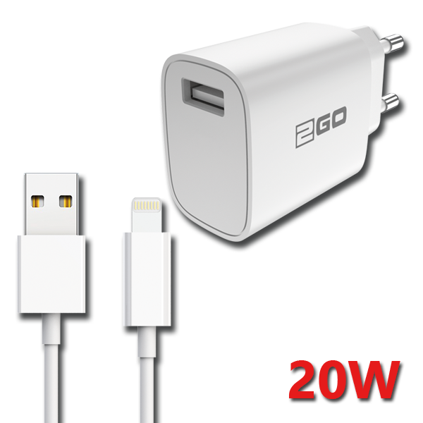 Bild von Netz-Ladeset 100 V - 240 V (2-teilig) - weiß