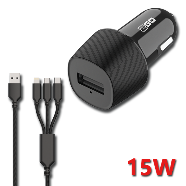 Bild von Kfz-Ladeset 12 V / 24 V (2-teilig) - schwarz