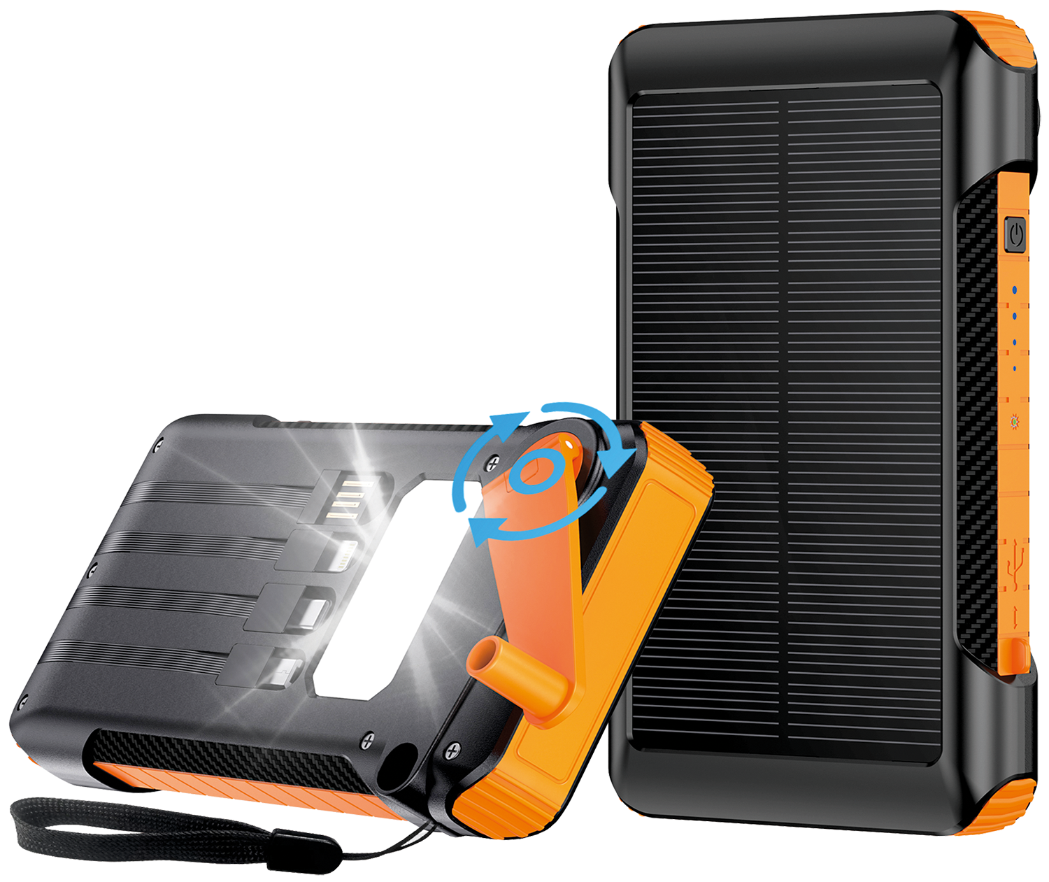 Bild von Powerbank All in One 10000 mAh - USB Type-C - Micro-USB - USB