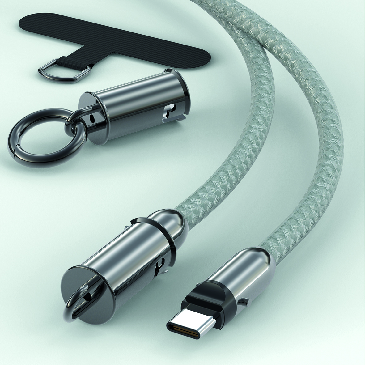 Bild von Universelle Handykette - beige - 120 cm